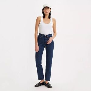 Levi’s Wedgie Straight Denim Jeans sz 28 Dark Wash